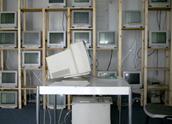 Installation 'A Memex Wall', mi_ga, 2007